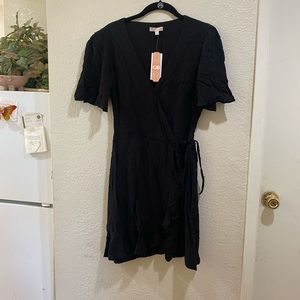 NWT GB Black Swiss Dot Dress